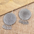 Sterling silver dangle earrings, 'Spinning Dreams' - Hand Made Sterling Silver Dangle Earrings (image 2b) thumbail