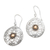 Gold-accented dangle earrings, 'Beauty in Bali' - Gold-Accented Sterling Silver Dangle Earrings thumbail