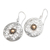 Gold-accented dangle earrings, 'Beauty in Bali' - Gold-Accented Sterling Silver Dangle Earrings (image 2b) thumbail