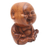 Wood sculpture, 'Smiling Baby Buddha' - Hand Carved Suar Wood Buddha Sculpture (image 2d) thumbail