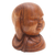 Wood sculpture, 'Gleeful Buddha' - Hand Crafted Suar Wood Buddha Sculpture (image 2c) thumbail