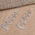 Sterling silver dangle earrings, 'Hand Fan' - Hand Crafted Sterling Silver Dangle Earrings (image 2) thumbail