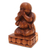Wood sculpture, 'Say No Evil' - Hand Carved Suar Wood Buddha Sculpture (image 2c) thumbail