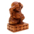 Wood sculpture, 'See No Evil' - Artisan Made Suar Wood Buddha Sculpture (image 2d) thumbail