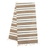 Natural fiber and cotton table runner, 'Creamy Mocha' - Striped Natural Fiber and Cotton Table Runner (image 2b) thumbail