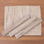 Natural fiber and cotton placemats, 'Balinese Mat' (set of 4) - Woven Natural Fiber and Cotton Placemats (Set of 4)