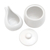 Ceramic cream and sugar set, 'Coffee Time in White' (pair) - White Ceramic Cream and Sugar Set (Pair) (image 2d) thumbail