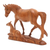 Holzskulptur - Handgeschnitzte Pferdeskulptur aus Suarholz