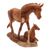 Wood sculpture, 'Unbridled' - Hand Carved Suar Wood Horse Sculpture (image 2d) thumbail