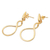 Vergoldete Ohrhänger – Ohrhänger aus vergoldetem Messing
