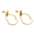 Gold-plated dangle earrings, 'Mango Babies' - Gold-Plated Balinese Dangle Earrings