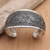 Sterling silver cuff bracelet, 'Forever Ago' - Handmade Sterling Silver Cuff Bracelet from Bali (image 2b) thumbail