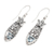 Amethyst and blue topaz dangle earrings, 'Butterfly Wish' - Amethyst and Blue Topaz Butterfly Earrings (image 2e) thumbail