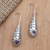 Amethyst and blue topaz dangle earrings, 'Dragonfly Wish' - Amethyst and Blue Topaz Dangle Earrings (image 2c) thumbail