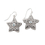 Gemstone dangle earrings, 'Cypress Flowers' - Gemstone Flower-Shaped Earrings thumbail