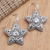 Gemstone dangle earrings, 'Cypress Flowers' - Gemstone Flower-Shaped Earrings (image 2c) thumbail