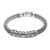 Sterling silver braided bracelet, 'Ancient Beast' - Sterling Silver Braided Naga Chain Bracelet thumbail