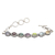 Multi-gemstone tennis bracelet, 'Paint the Rainbow' - Hand Made Amethyst and Peridot Tennis Bracelet (image 2c) thumbail