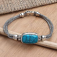Sterling silver braided bracelet, 'Simple Magic'