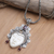 Multi-gemstone pendant necklace, 'Sleeping Royal in Red' - Garnet and Citrine Pendant Necklace (image 2) thumbail