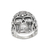 Men's sterling silver cocktail ring, 'Balinese Skull' - Men's Handcrafted Sterling Silver Cocktail Ring