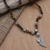 Tiger's eye pendant necklace, 'Earth Angel' - Tiger's Eye and Sterling Silver Pendant Necklace