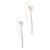Cultured pearl drop earrings, 'Peach Ocean' - Handmade Cultured Biwa Pearl Drop Earrings