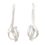 Sterling silver drop earrings, 'Love Loops' - Hand Made Sterling Silver Drop Earrings (image 2a) thumbail