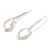 Sterling silver drop earrings, 'Love Loops' - Hand Made Sterling Silver Drop Earrings (image 2d) thumbail
