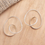 Sterling silver hoop earrings, 'Roller Coaster Ride' - Artisan Crafted Sterling Silver Hoop Earrings