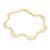 Gold-plated filigree bracelet, 'Golden Banana Leaves' - Gold-Plated Banana Leaf Filigree Bracelet