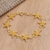 Gold-plated filigree bracelet, 'Wish Upon' - Gold-Plated Filigree Star-Motif Bracelet