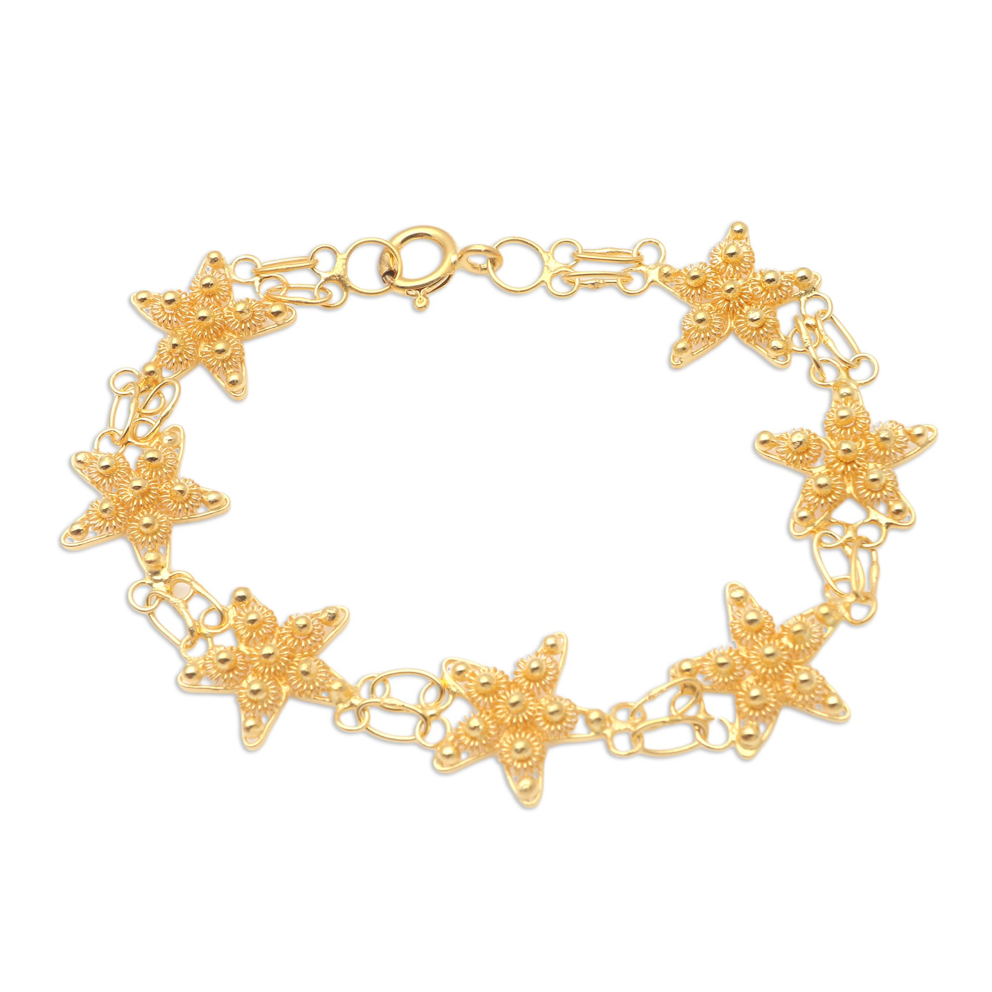 Wish Upon Filigree Star-Motif Bracelet