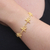Vergoldetes filigranes Armband - Vergoldetes, filigranes Armband mit Sternmotiv