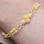 Gold-plated filigree bracelet, 'Balinese Umbrella' - Hand Made Gold-Plated Filigree Bracelet