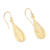 Vergoldete filigrane Ohrhänger - Handgefertigte vergoldete Ohrhänger