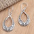 Sterling silver dangle earrings, 'Castle Window ' - Artisan Crafted Sterling Silver Dangle Earrings
