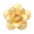 Vergoldete filigrane Brosche, „Plumeria Glimmer“ – handgefertigte Blumenbrosche aus vergoldetem Sterlingsilber