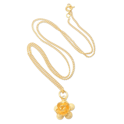Gold-Plated Sterling Silver Pendant Necklace