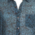 Camisa de hombre de algodón estampada a mano - Camisa de algodón de manga corta para hombre