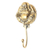 Brass coat hook, 'Jolly Buddha' - Hand Crafted Brass Buddha Coat Hook (image 2c) thumbail
