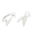 Sterling silver drop earrings, 'Gentle Princess' - Artisan Crafted Sterling Silver Drop Earrings (image 2b) thumbail