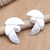 Sterling silver drop earrings, 'Triple Crescent' - Hand Made Sterling Silver Drop Earrings