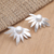 Sterling silver drop earrings, 'Soul Flower' - Floral-Motif Sterling Silver Drop Earrings