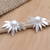 Sterling silver drop earrings, 'Soul Flower' - Floral-Motif Sterling Silver Drop Earrings