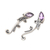 Amethyst drop earrings, 'Purple Vine' - Amethyst and Sterling Silver Drop Earrings (image 2b) thumbail
