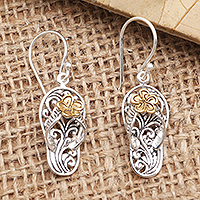Featured review for Gold-accented dangle earrings, Take a Walk