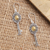 Gold-accented dangle earrings, 'Found Treasure' - Gold-Accented Sterling Silver Dangle Earrings