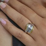 Gold-accented wrap ring, 'Complementary Love' - Handmade Gold-Accented Wrap Ring