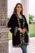 Embroidered cotton kimono jacket, 'Lily Blossom in Black' - Embroidered Black Cotton Kimono Jacket (image 2) thumbail